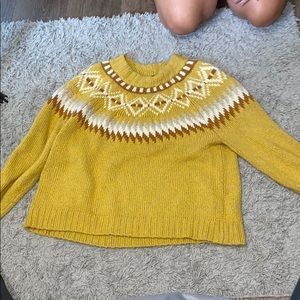 Long sleeve cotton sweater